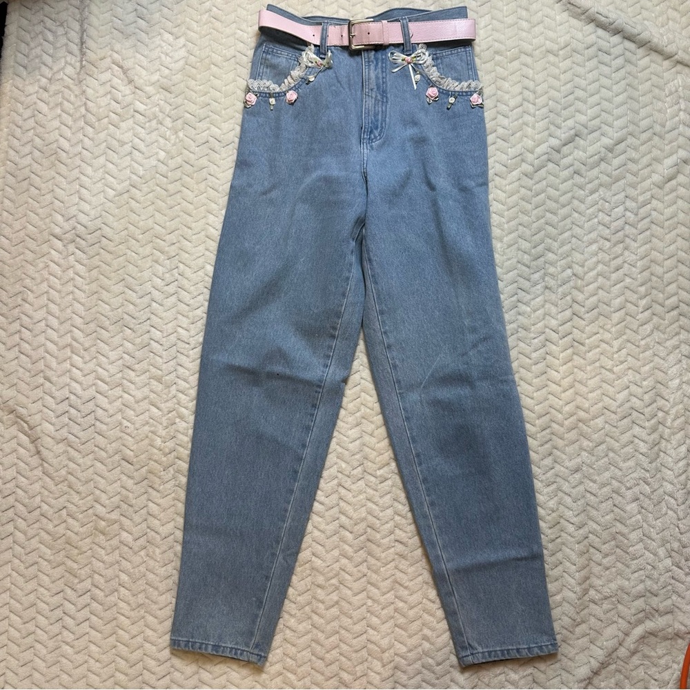 Vintage 90’s Embellished Coquette Denim